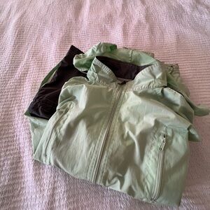 VTG Reebok Windbreaker Light Green Jacket Size M